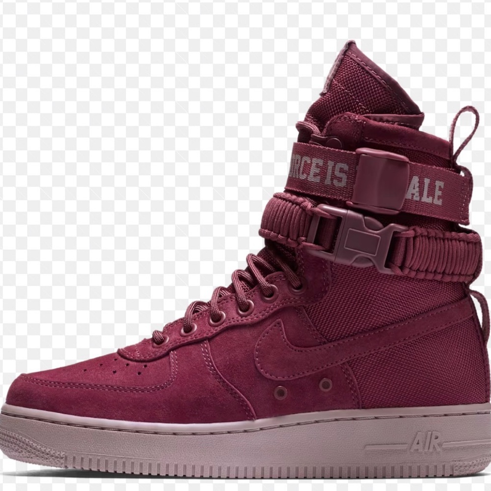 Nike Women's Maroon High-Top Sneakers